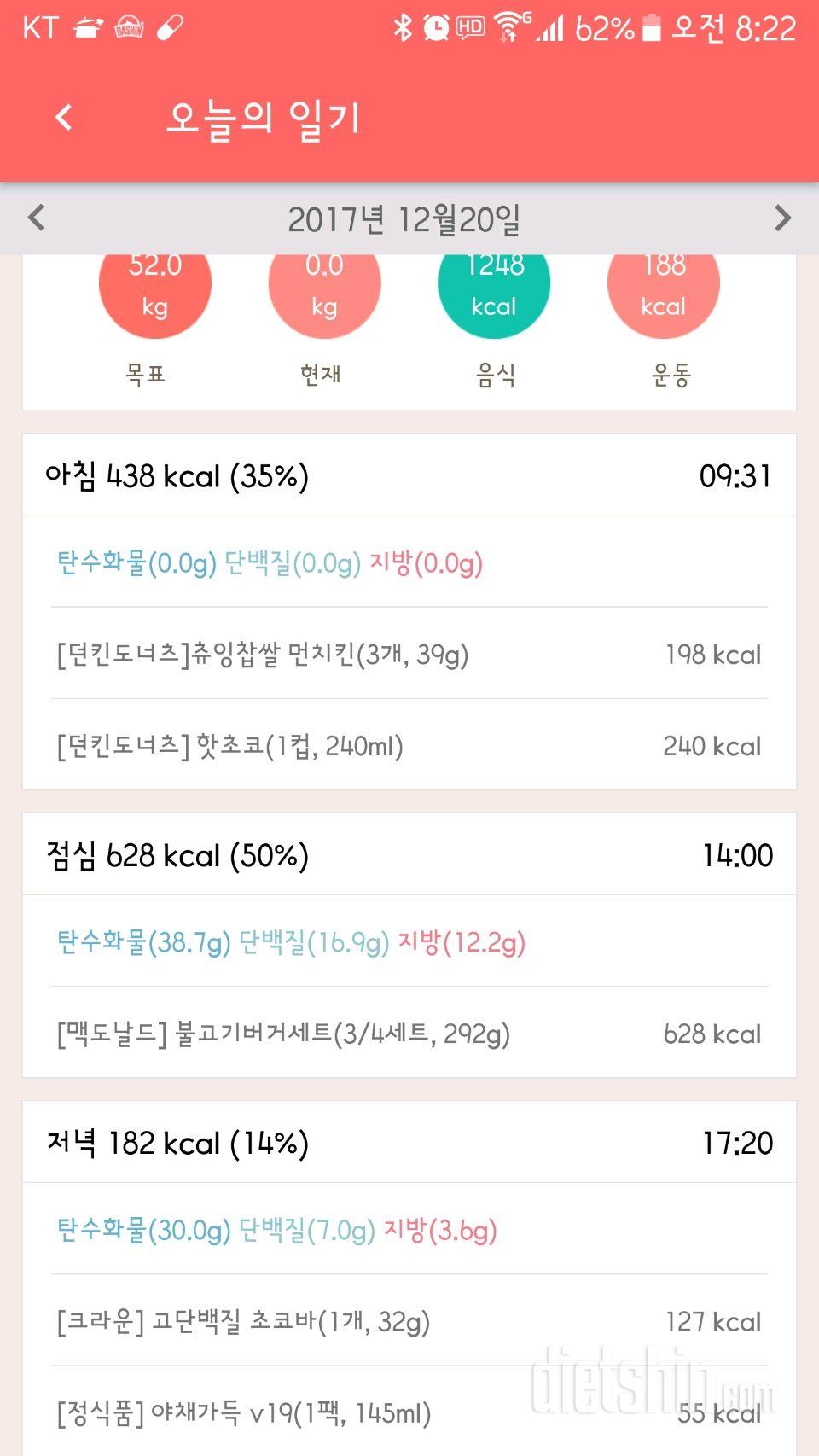 12월 20,21일 식단 - 이틀 바빴네용^^;;