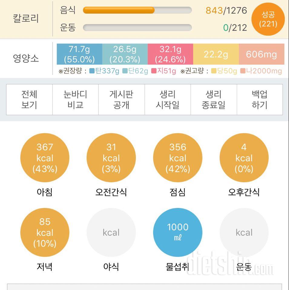 30일 야식끊기 2일차 성공!