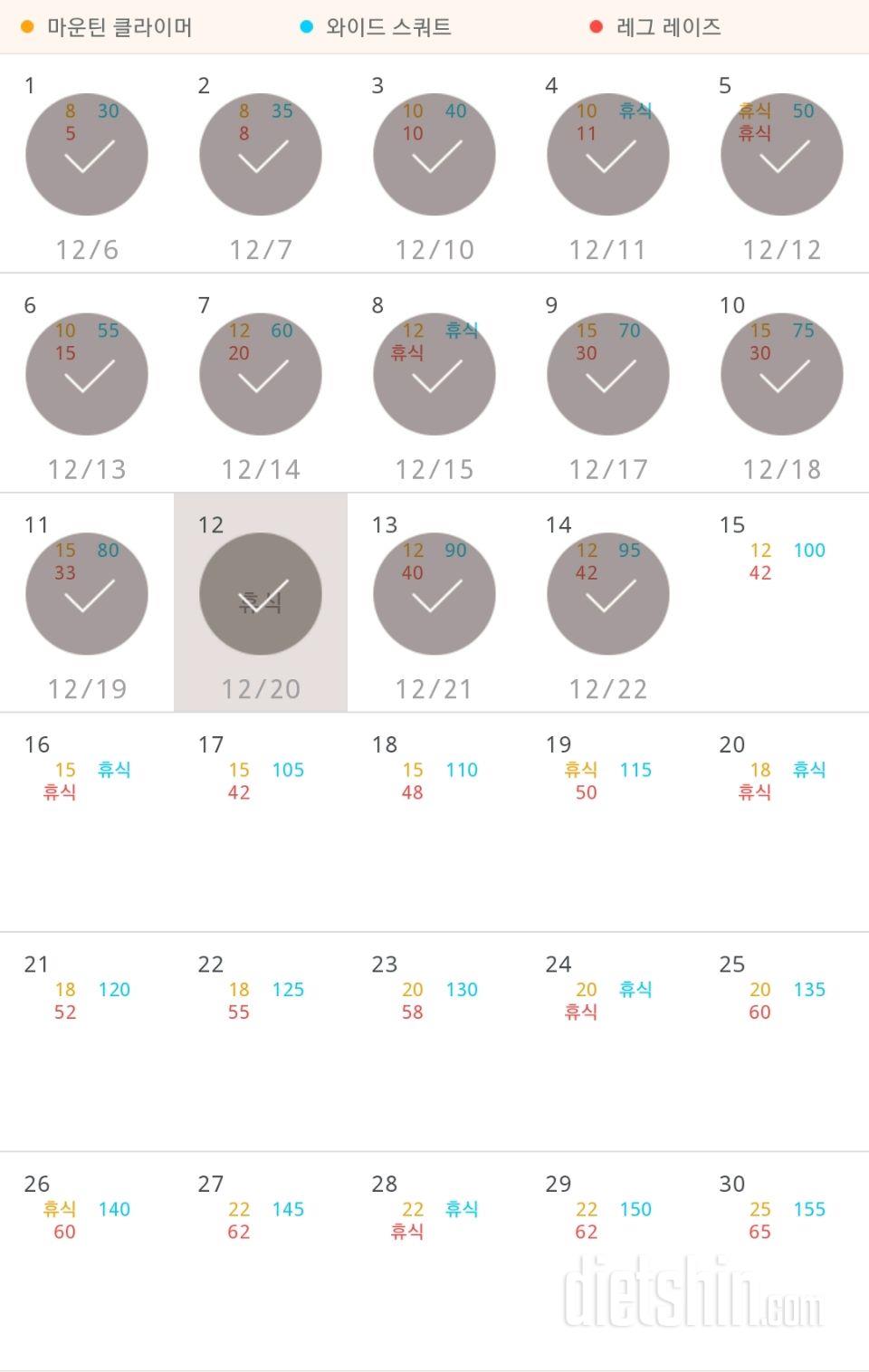 30일 체지방 줄이기 14일차 성공!