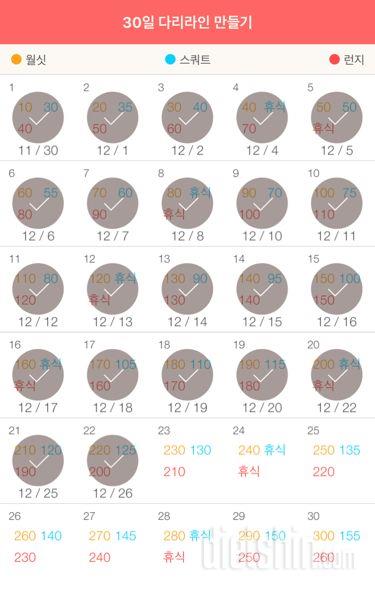 30일 다리라인 만들기 22일차 성공!