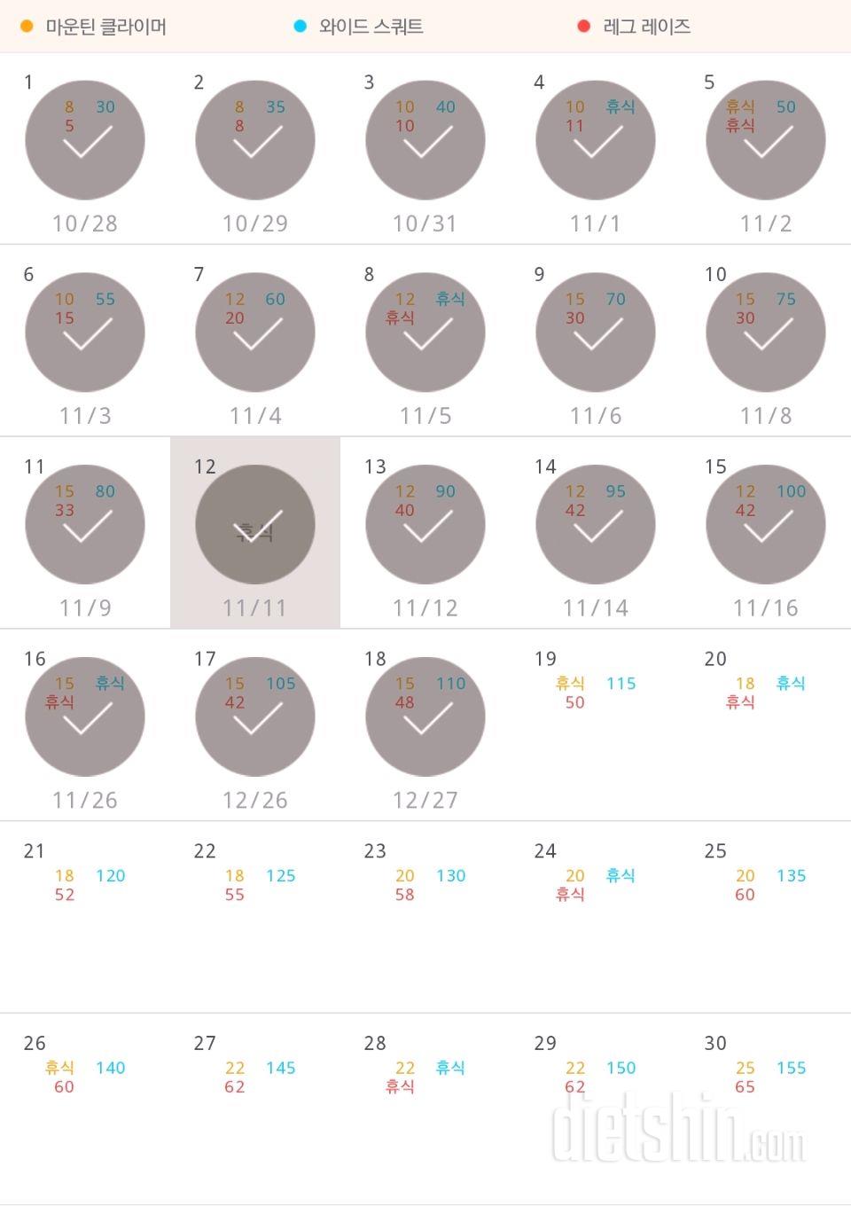 30일 체지방 줄이기 18일차 성공!