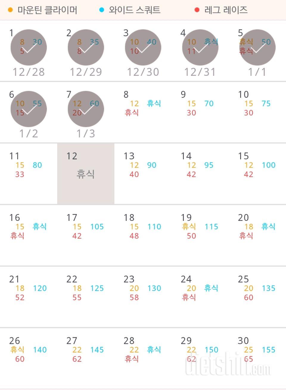 30일 체지방 줄이기 37일차 성공!