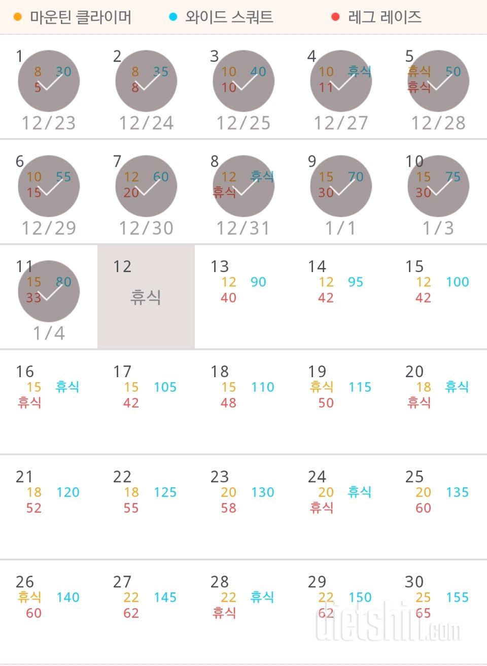 30일 체지방 줄이기 41일차 성공!