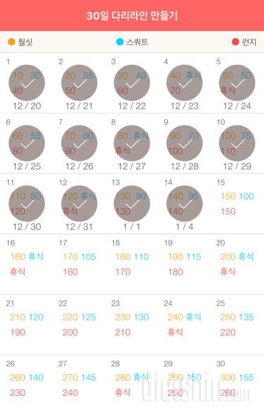 30일 다리라인 만들기 14일차 성공!