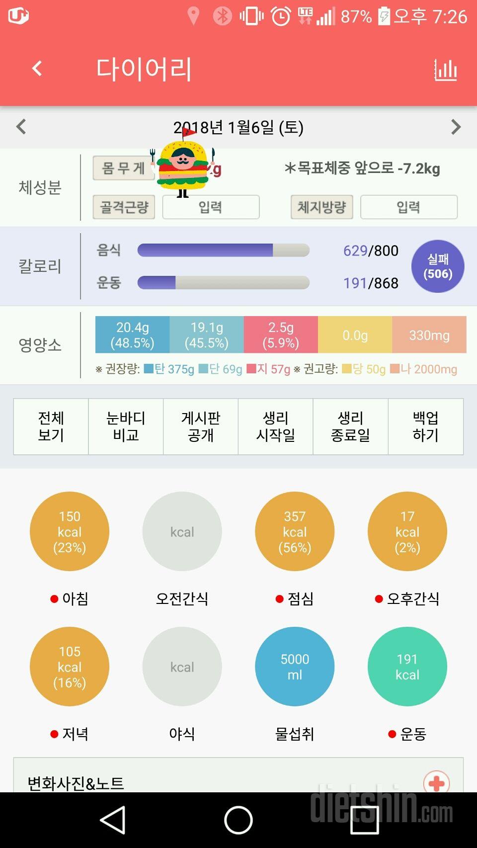 30일 당줄이기 4일차 성공!