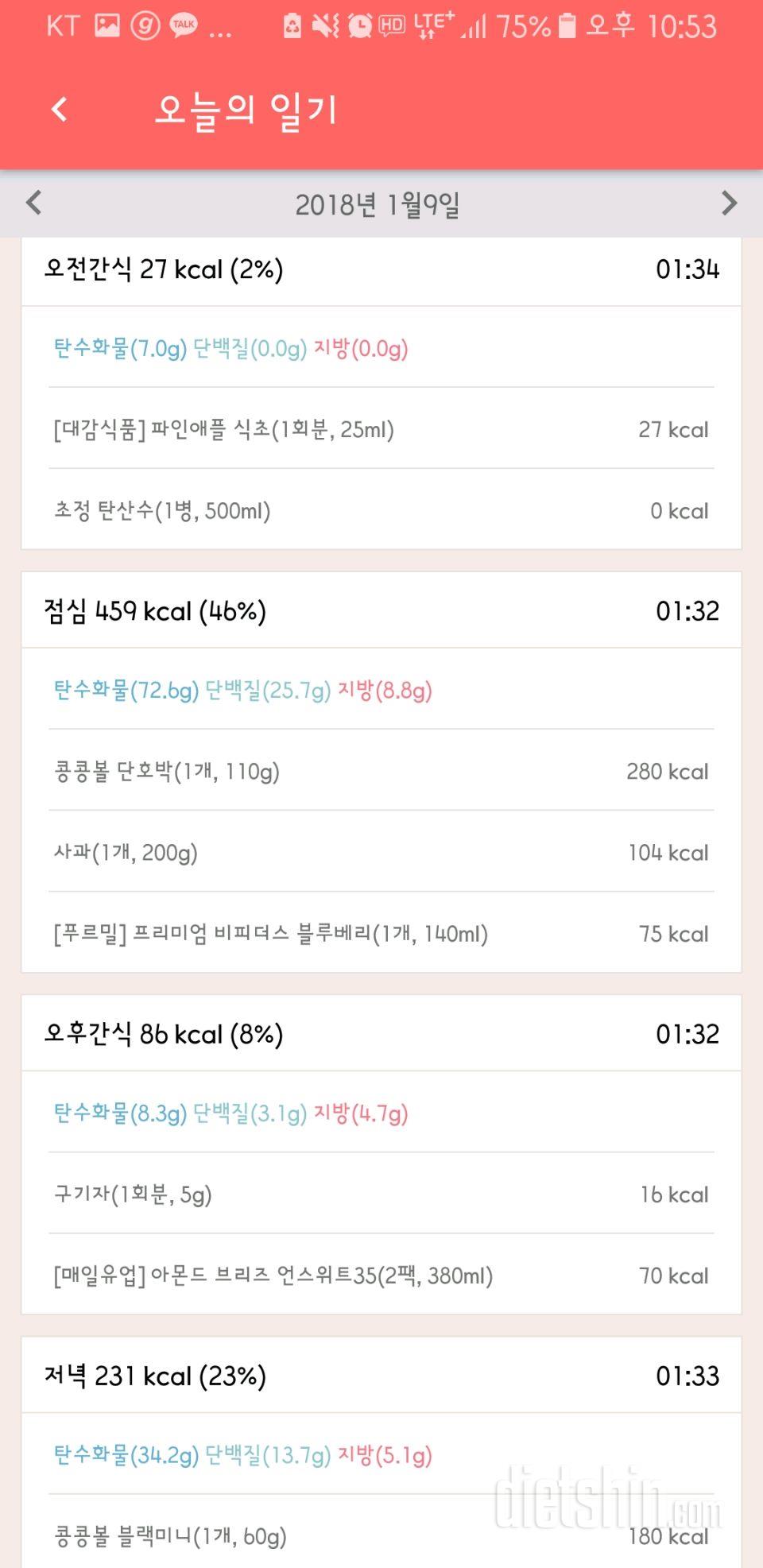 30일 밀가루 끊기 3일차 성공!