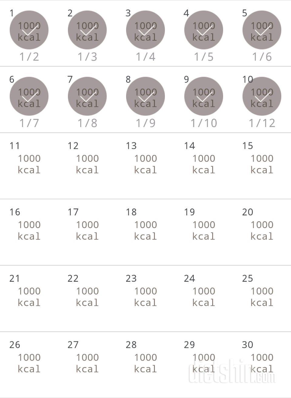 30일 1,000kcal 식단 220일차 성공!