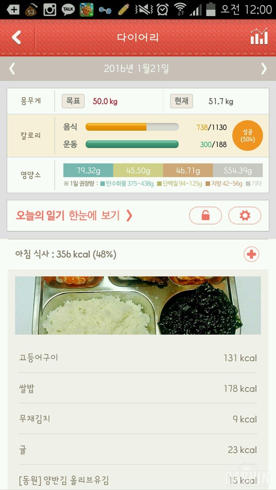 [160121] 밀가루 끊기 15일차