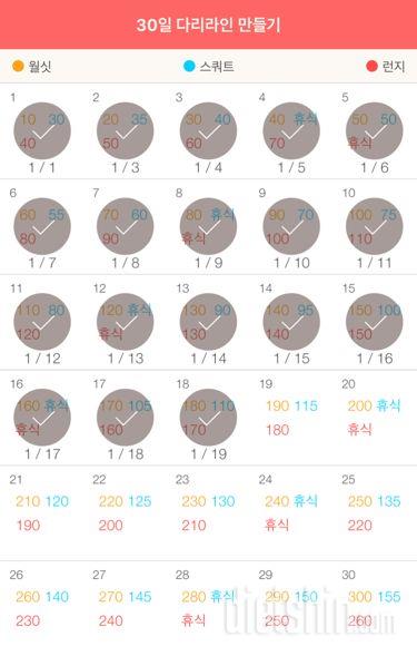 30일 다리라인 만들기 18일차 성공!