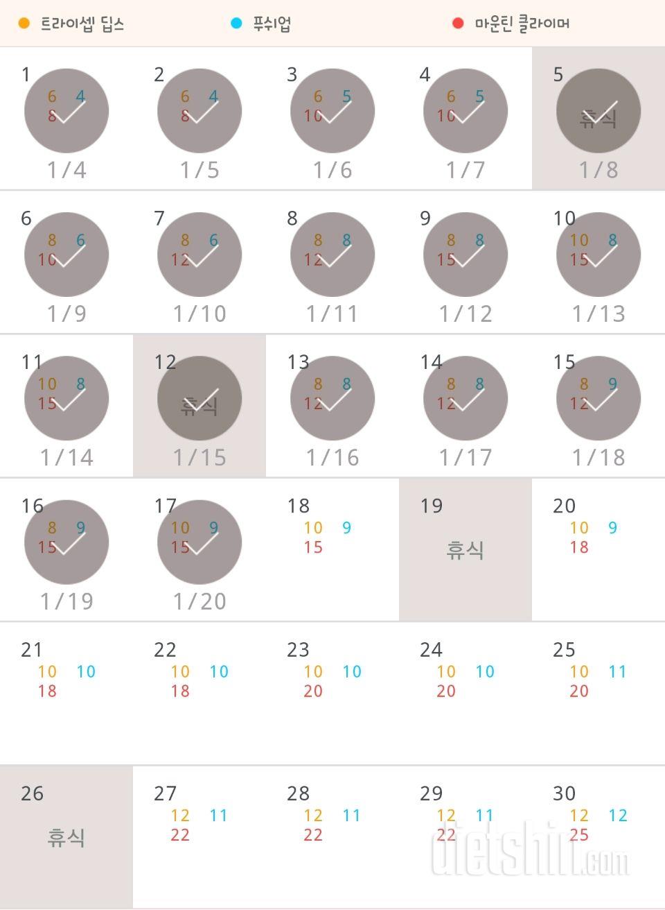 30일 슬림한 팔 17일차 성공!