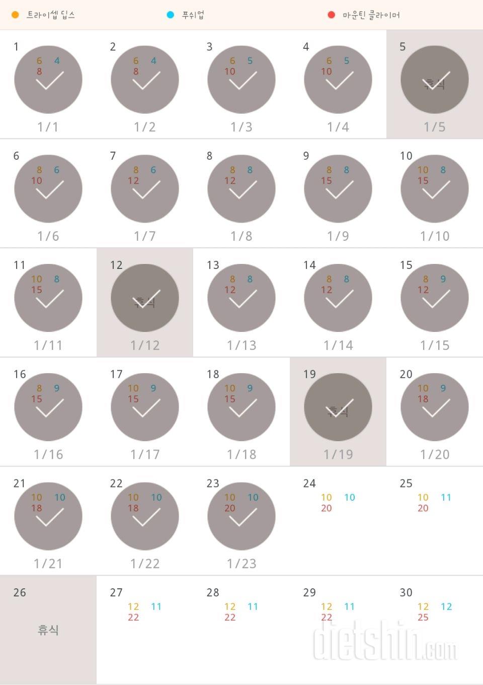 30일 슬림한 팔 23일차 성공!