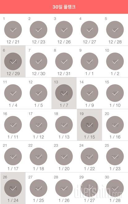 30일 플랭크 90일차 성공!