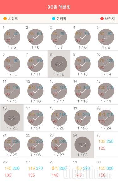 30일 애플힙 24일차 성공!