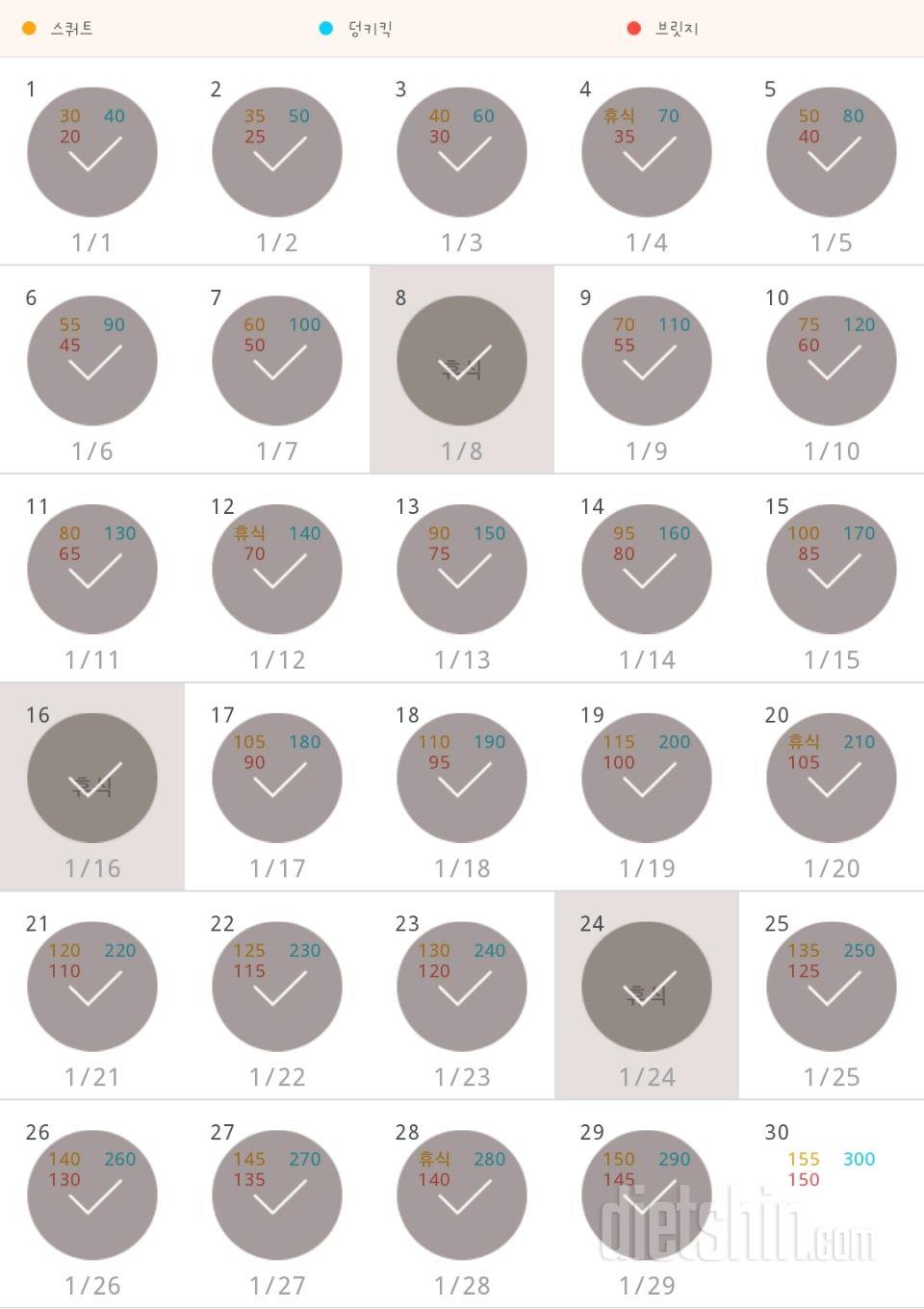 30일 애플힙 29일차 성공!