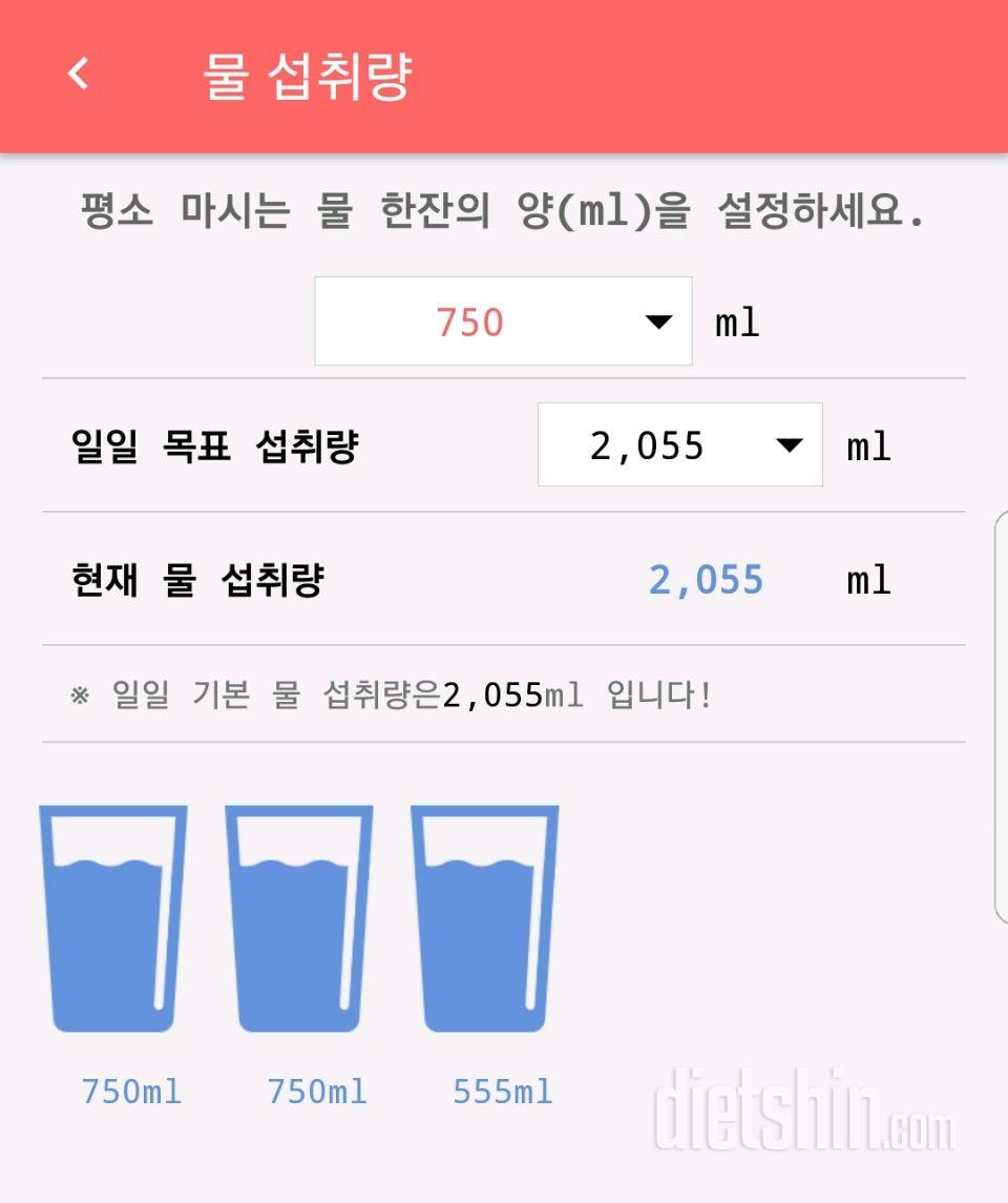 30일 하루 2L 물마시기 3일차 성공!