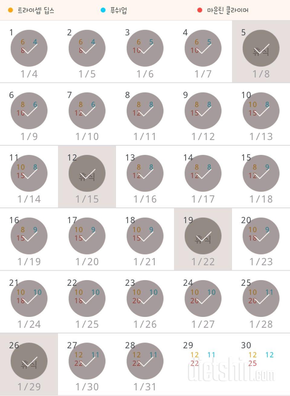 30일 슬림한 팔 28일차 성공!