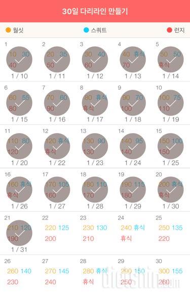 30일 다리라인 만들기 21일차 성공!