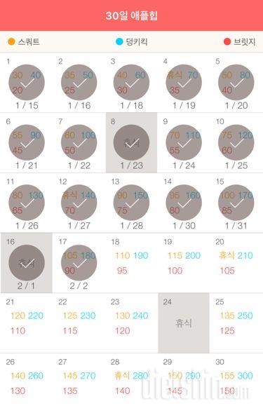 30일 애플힙 227일차 성공!