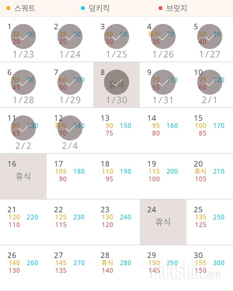 30일 애플힙 12일차 성공!