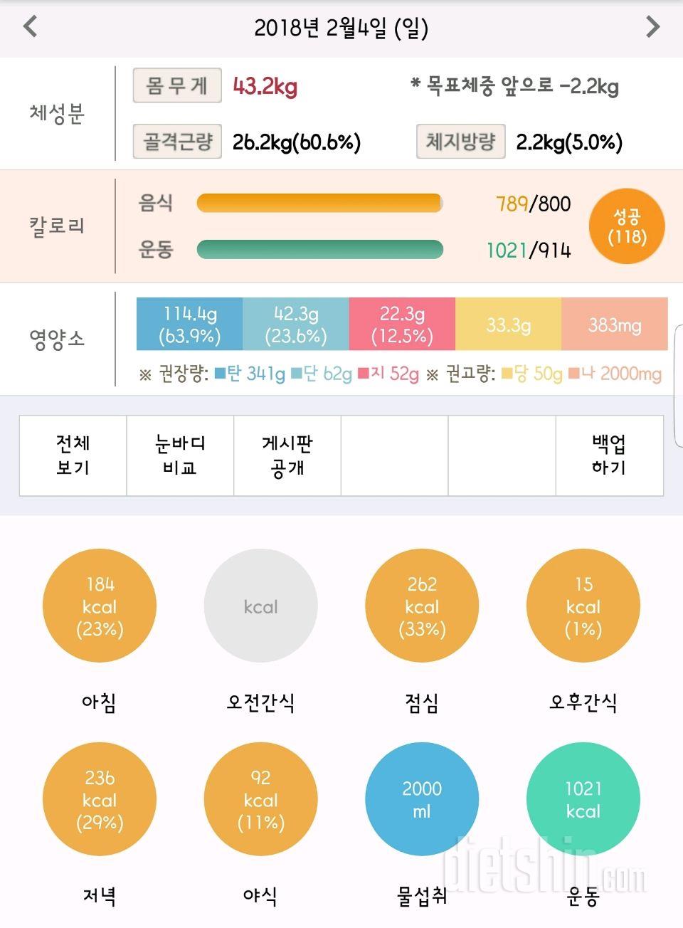 30일 1,000kcal 식단 240일차 성공!