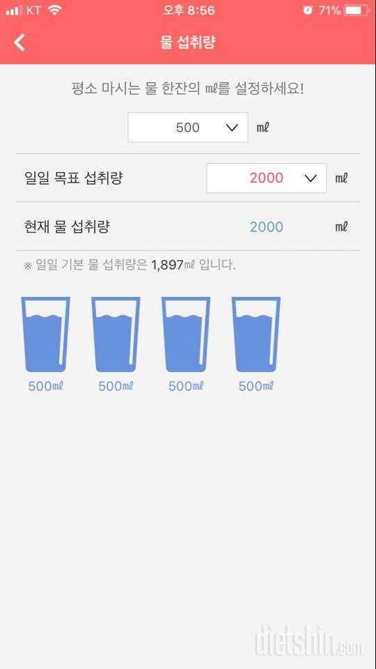 30일 하루 2L 물마시기 30일차 성공!