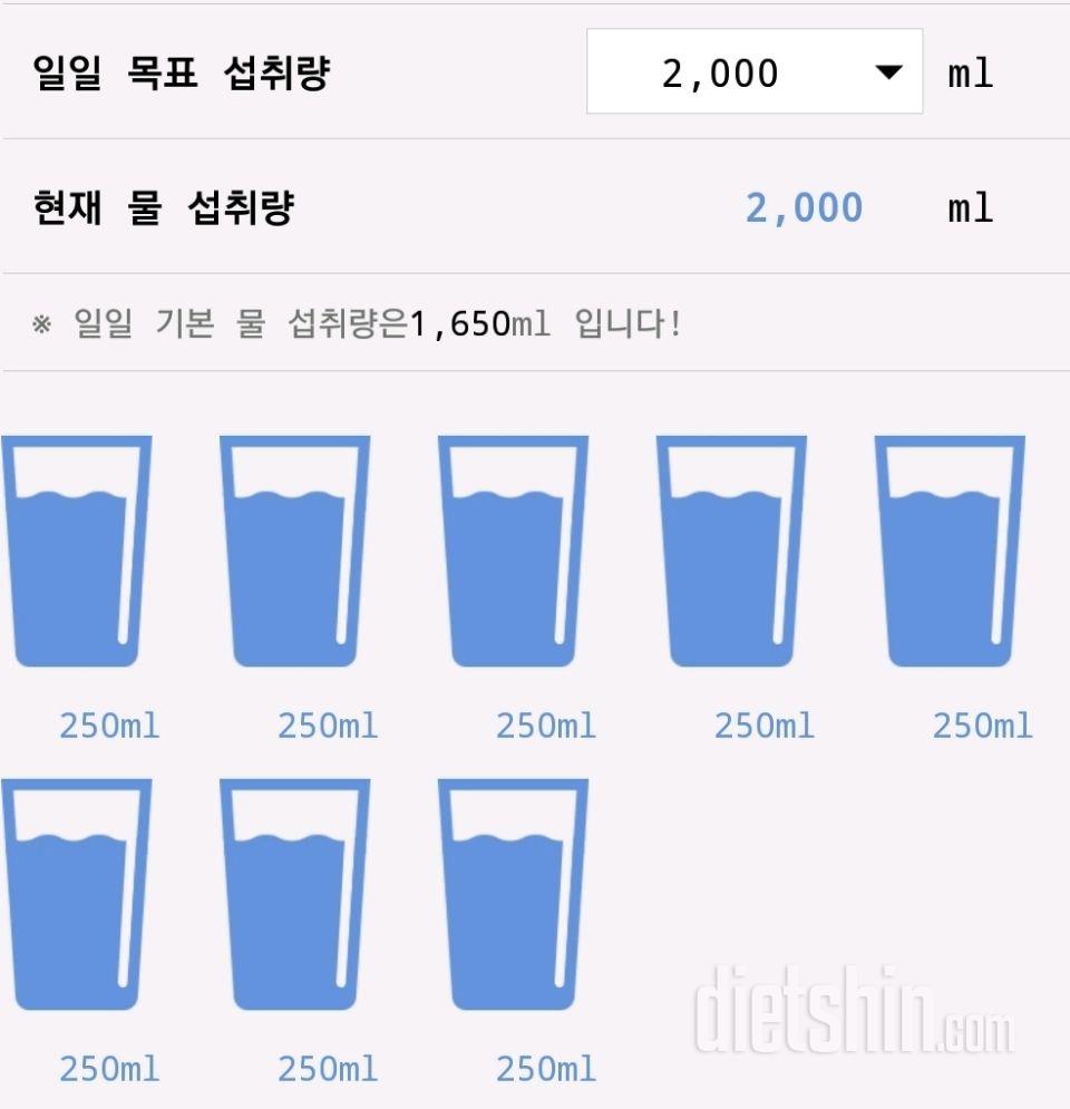 30일 하루 2L 물마시기 14일차 성공!