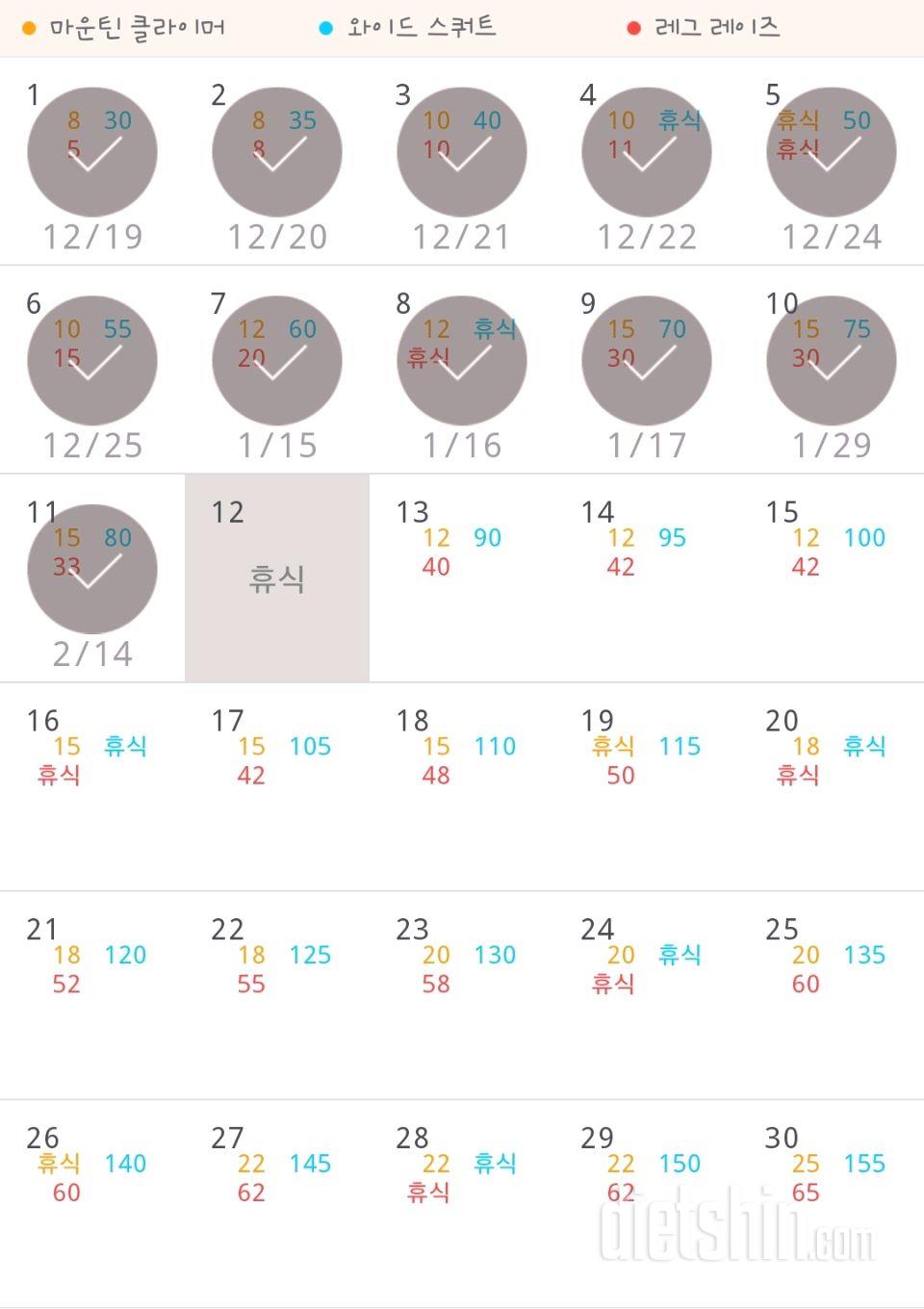 30일 체지방 줄이기 11일차 성공!