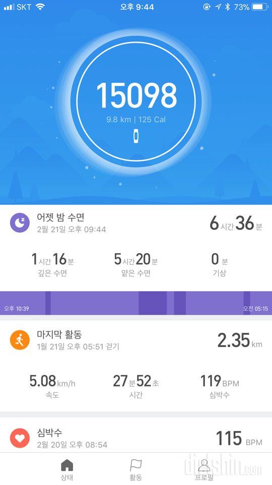 30일 만보 걷기 100일차 성공!