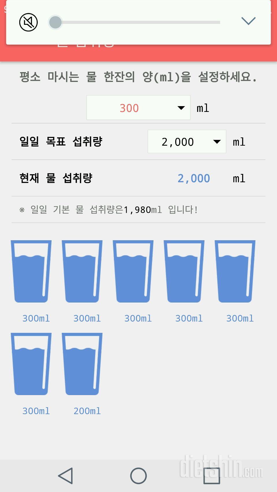 30일 하루 2L 물마시기 290일차 성공!