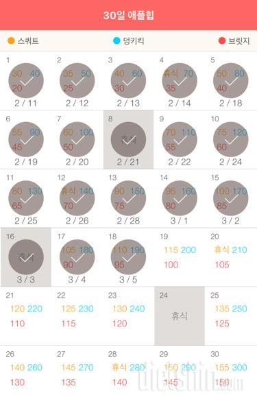 30일 애플힙 48일차 성공!