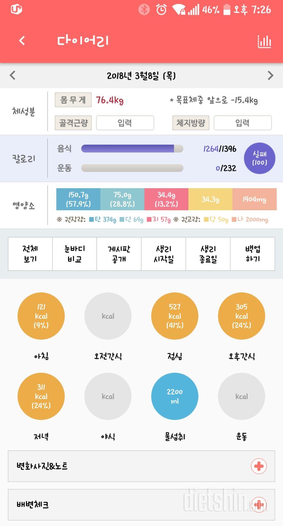 30일 하루 2L 물마시기 98일차 성공!