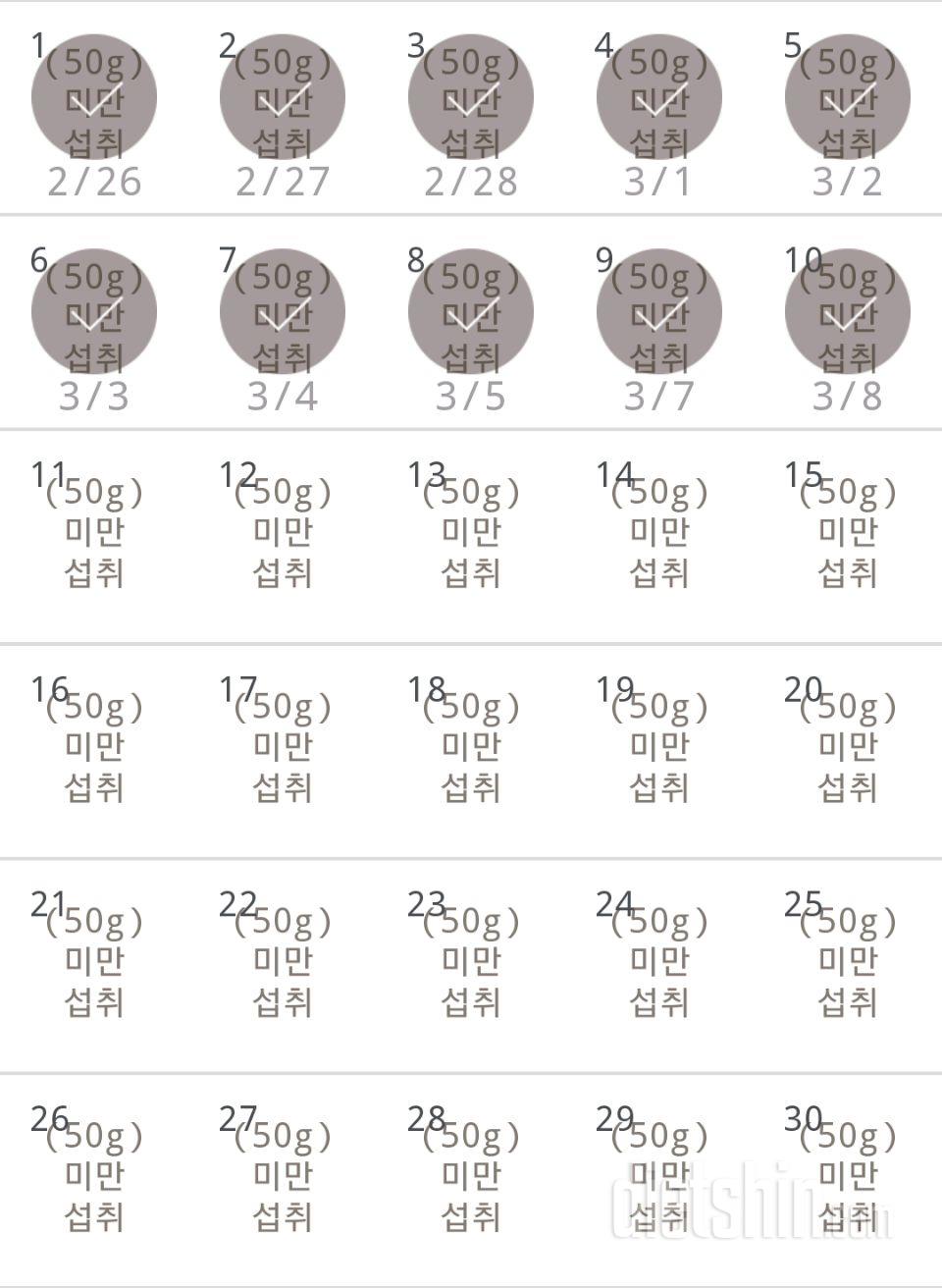 30일 당줄이기 40일차 성공!