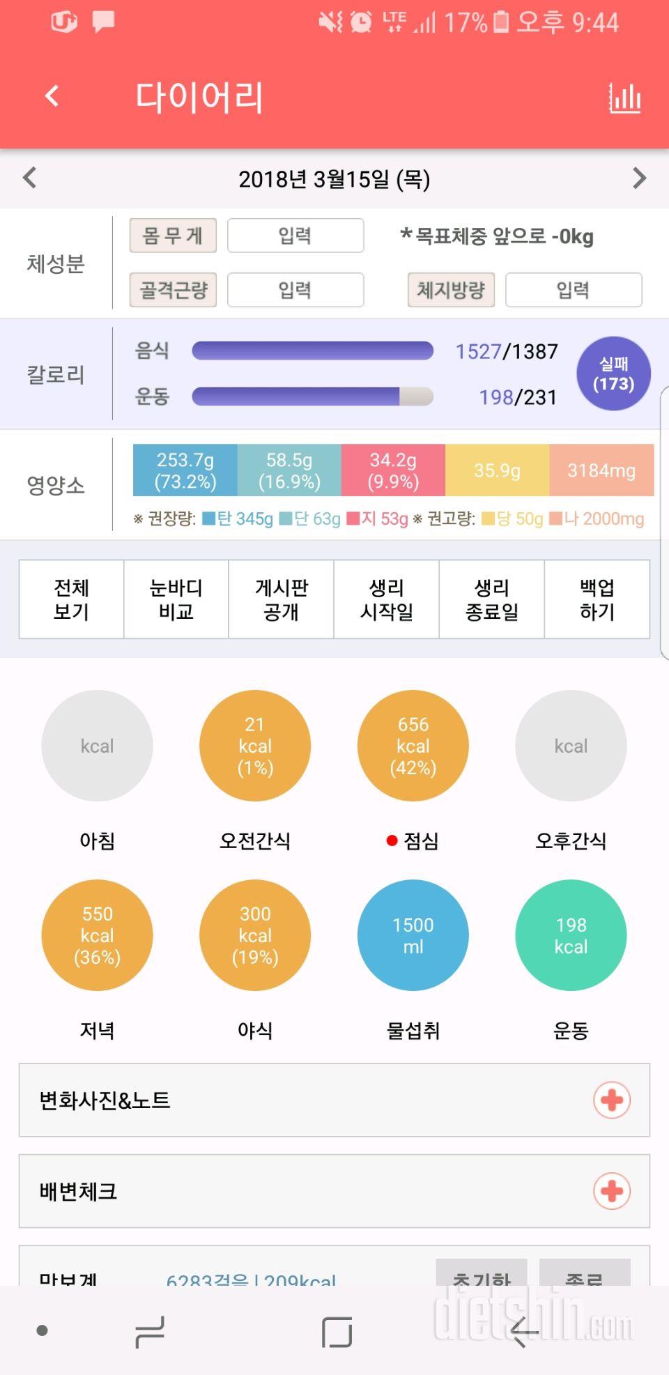 3월15일 야식(소심폭주)