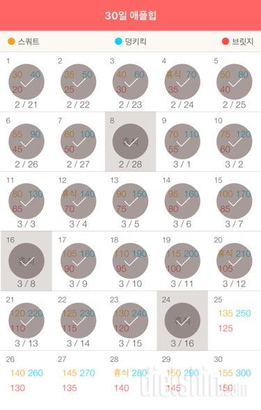 30일 애플힙 264일차 성공!