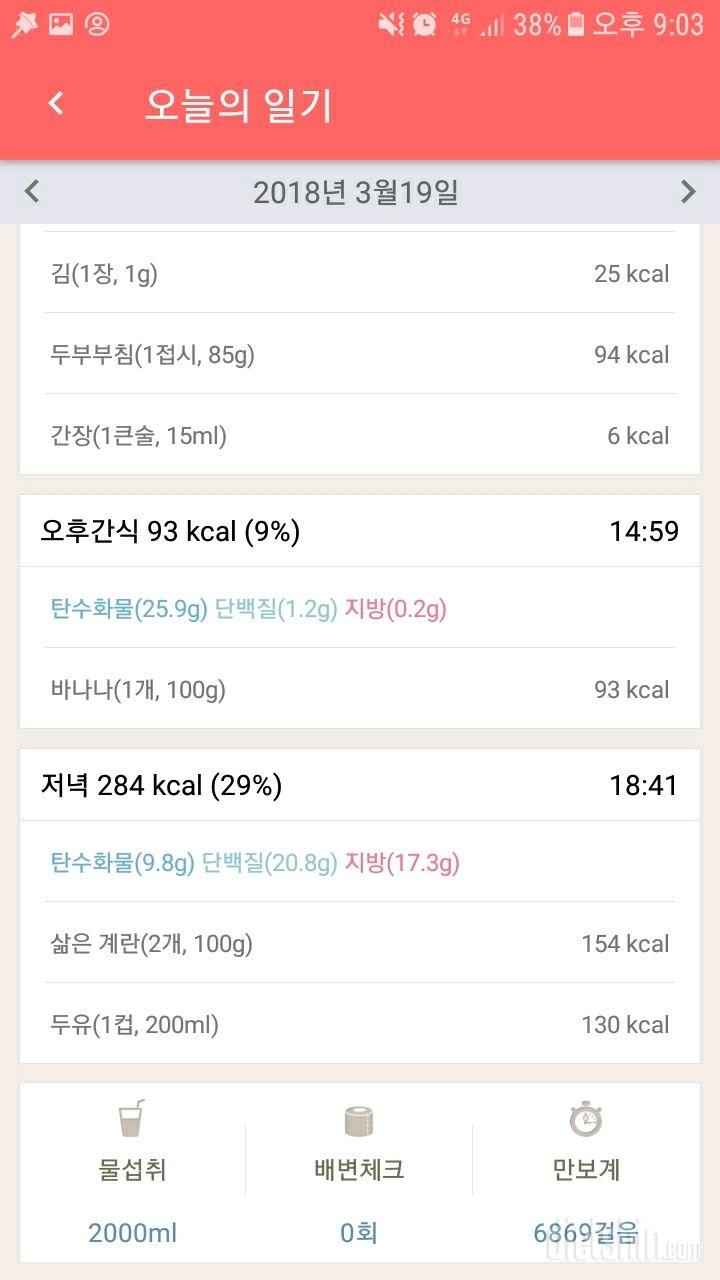 30일 밀가루 끊기 3일차 성공!