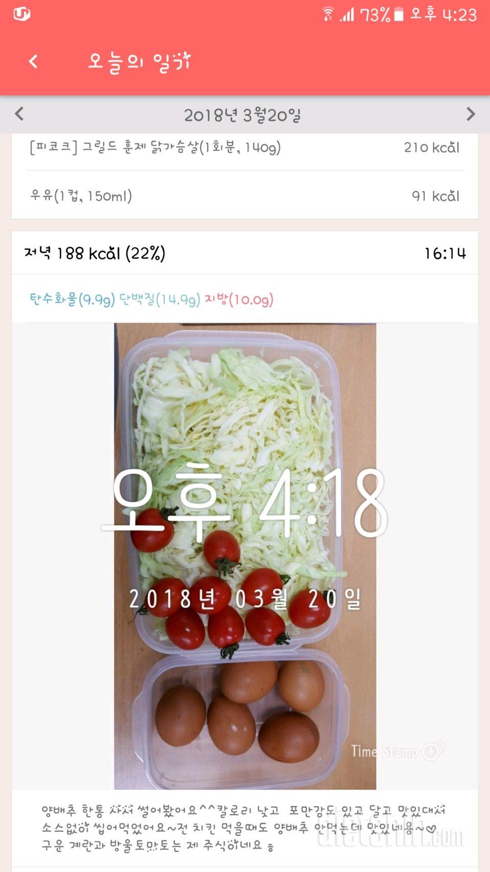 30일 1,000kcal 식단 23일차 성공!