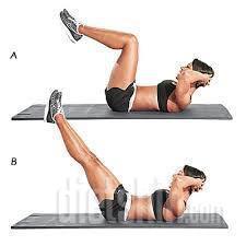 복근운동 및 하체 속근육 운동