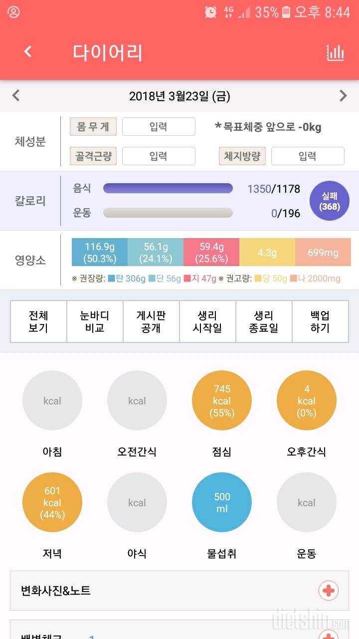 오늘 하루 실패