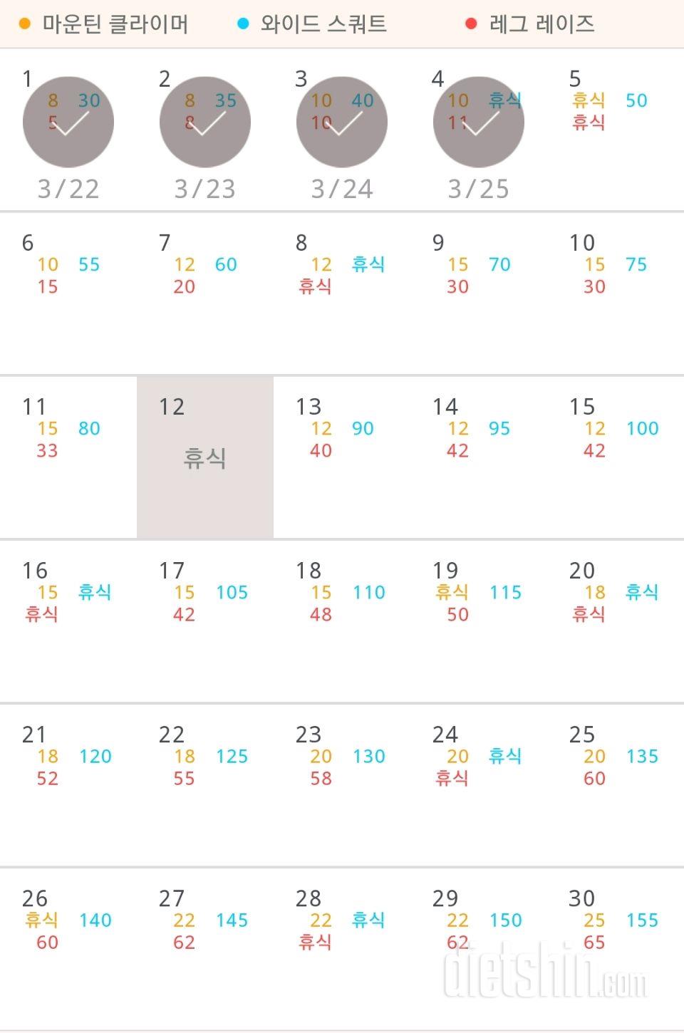 30일 체지방 줄이기 64일차 성공!