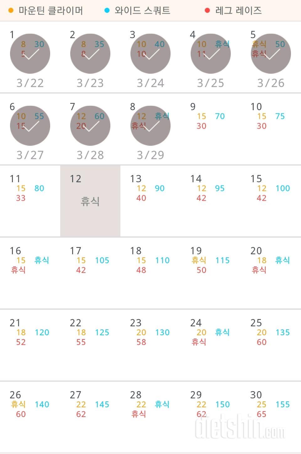 30일 체지방 줄이기 68일차 성공!