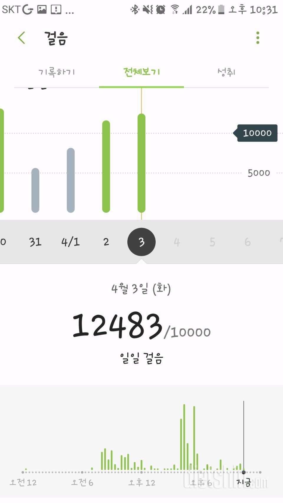 30일 만보 걷기 2일차 성공!