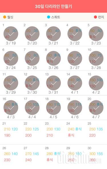 30일 다리라인 만들기 20일차 성공!