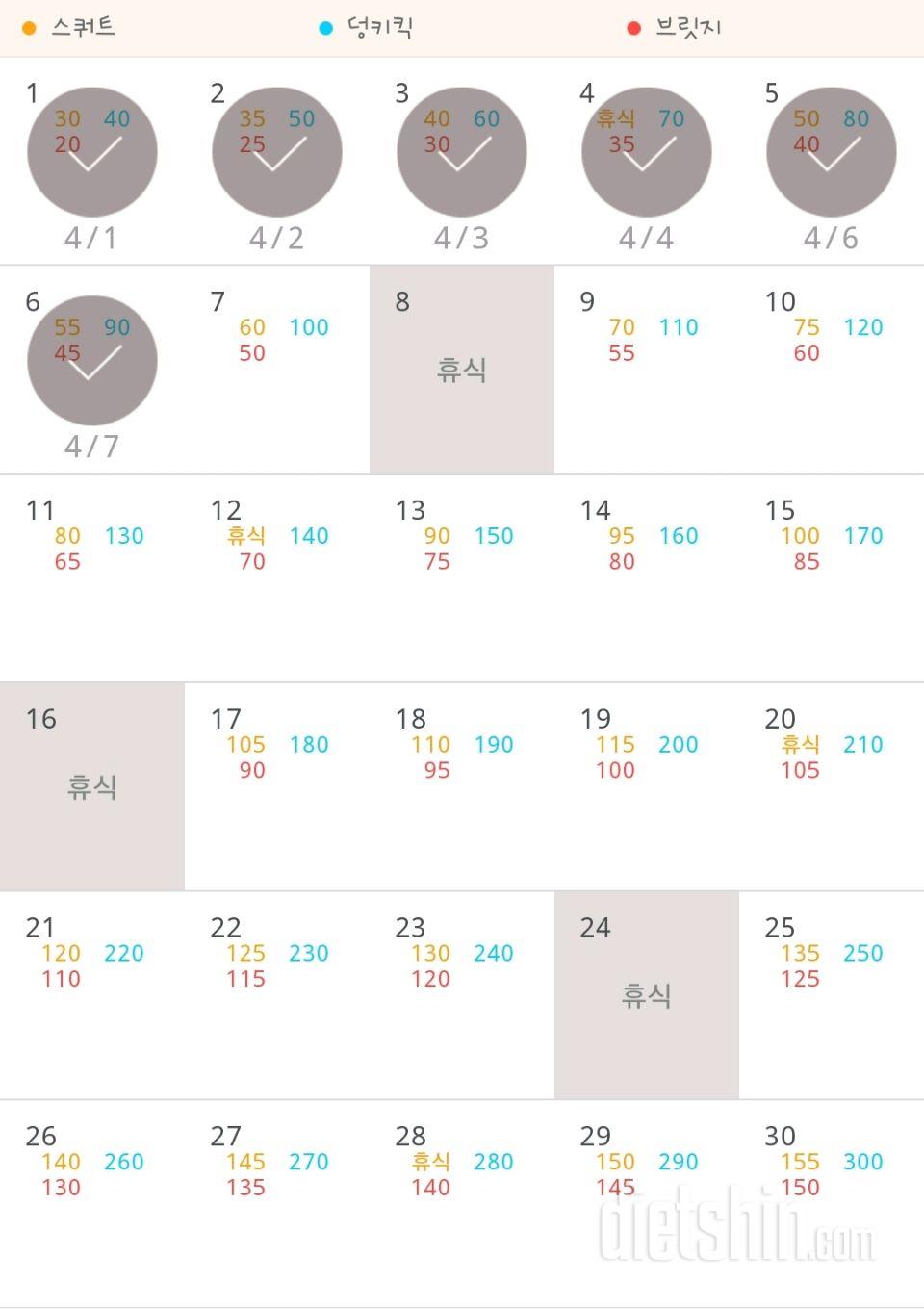 30일 애플힙 36일차 성공!