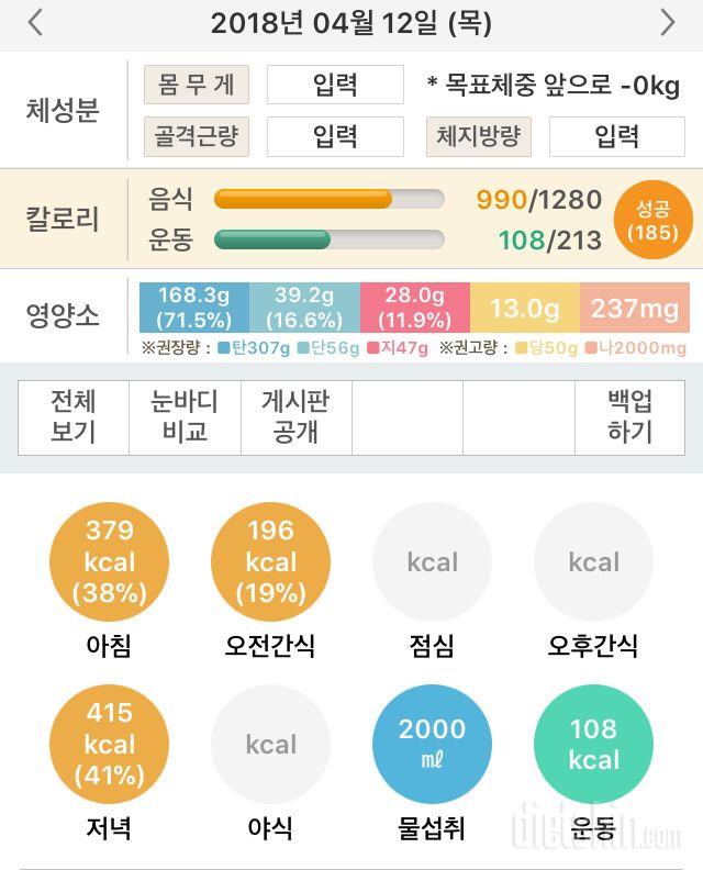 30일 야식끊기 20일차 성공!