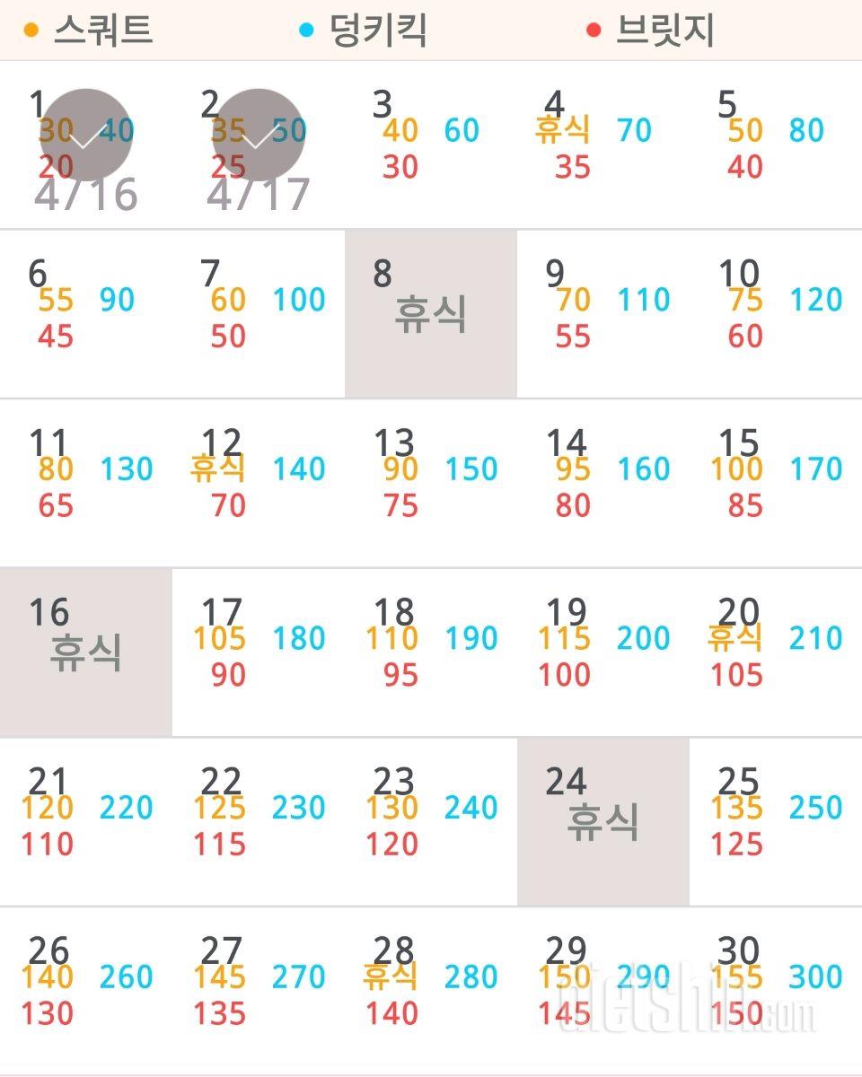 30일 애플힙 2일차 성공!