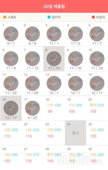 30일 애플힙 17일차 성공!