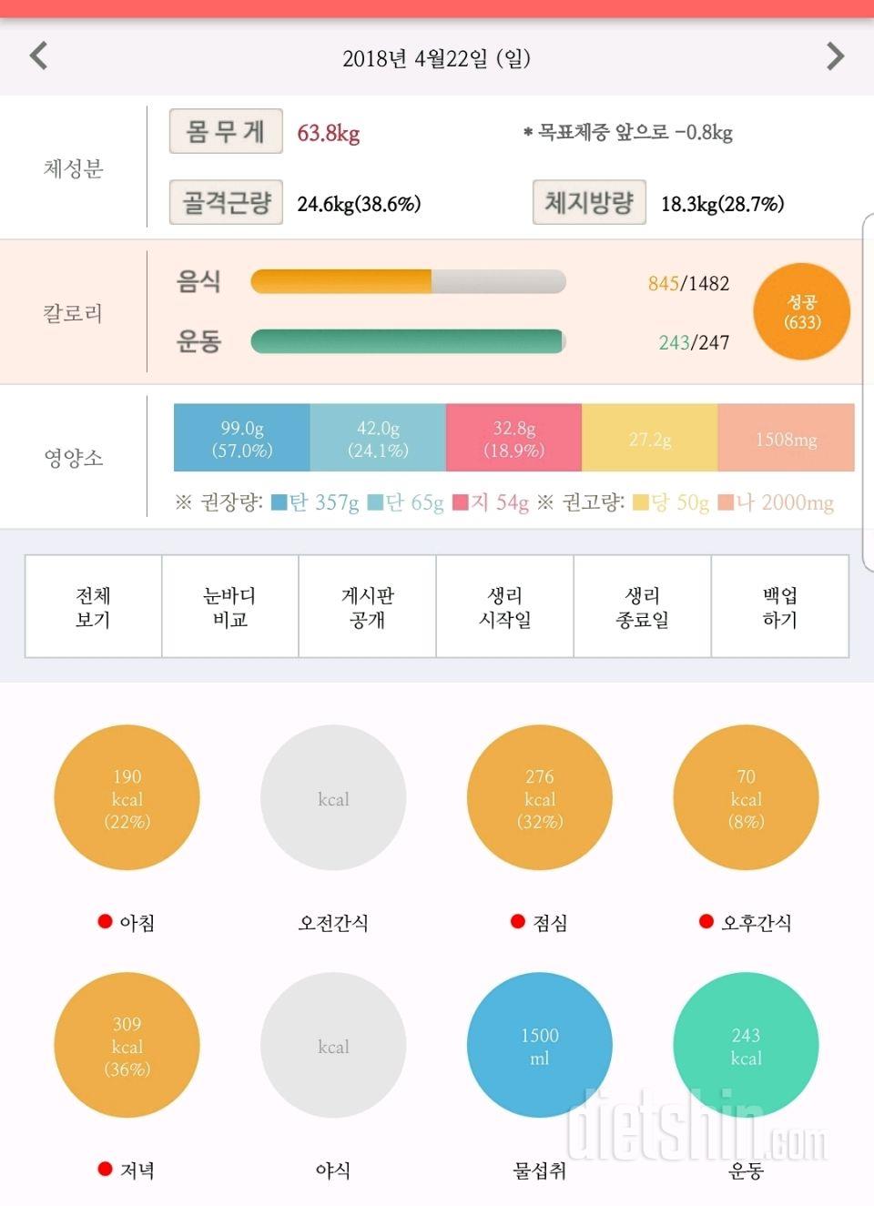 4/22 간식+저녁