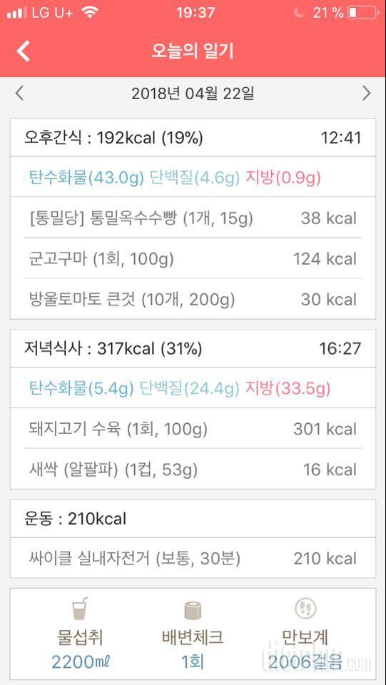 (13일차) 식단 인증