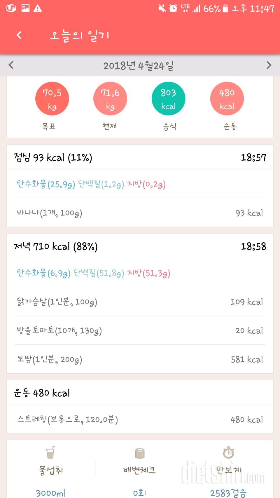 30일 하루 2L 물마시기 7일차 성공!