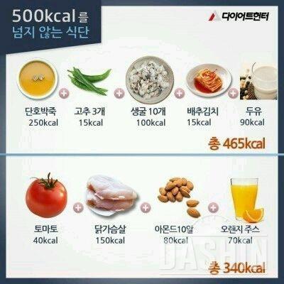 500kcal식단